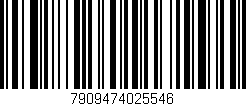 Código de barras (EAN, GTIN, SKU, ISBN): '7909474025546'