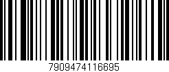 Código de barras (EAN, GTIN, SKU, ISBN): '7909474116695'