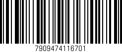 Código de barras (EAN, GTIN, SKU, ISBN): '7909474116701'