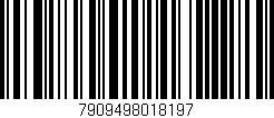 Código de barras (EAN, GTIN, SKU, ISBN): '7909498018197'