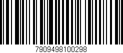 Código de barras (EAN, GTIN, SKU, ISBN): '7909498100298'