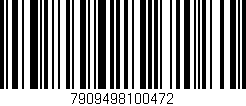 Código de barras (EAN, GTIN, SKU, ISBN): '7909498100472'