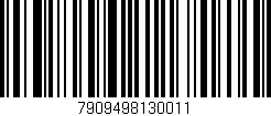 Código de barras (EAN, GTIN, SKU, ISBN): '7909498130011'