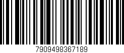 Código de barras (EAN, GTIN, SKU, ISBN): '7909498367189'