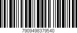 Código de barras (EAN, GTIN, SKU, ISBN): '7909498379540'