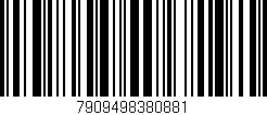 Código de barras (EAN, GTIN, SKU, ISBN): '7909498380881'