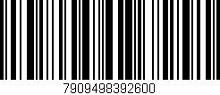 Código de barras (EAN, GTIN, SKU, ISBN): '7909498392600'