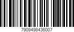 Código de barras (EAN, GTIN, SKU, ISBN): '7909498436007'