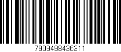 Código de barras (EAN, GTIN, SKU, ISBN): '7909498436311'