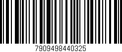 Código de barras (EAN, GTIN, SKU, ISBN): '7909498440325'