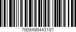 Código de barras (EAN, GTIN, SKU, ISBN): '7909498443197'