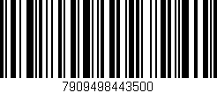 Código de barras (EAN, GTIN, SKU, ISBN): '7909498443500'