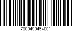 Código de barras (EAN, GTIN, SKU, ISBN): '7909498454001'