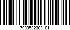 Código de barras (EAN, GTIN, SKU, ISBN): '7909502680181'