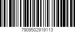 Código de barras (EAN, GTIN, SKU, ISBN): '7909502919113'