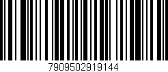 Código de barras (EAN, GTIN, SKU, ISBN): '7909502919144'