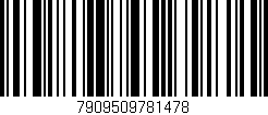 Código de barras (EAN, GTIN, SKU, ISBN): '7909509781478'