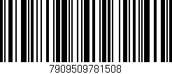 Código de barras (EAN, GTIN, SKU, ISBN): '7909509781508'