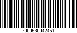 Código de barras (EAN, GTIN, SKU, ISBN): '7909580042451'