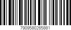 Código de barras (EAN, GTIN, SKU, ISBN): '7909580265881'