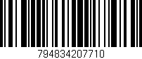 Código de barras (EAN, GTIN, SKU, ISBN): '794834207710'