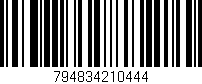 Código de barras (EAN, GTIN, SKU, ISBN): '794834210444'