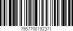 Código de barras (EAN, GTIN, SKU, ISBN): '7957700192371'