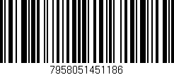 Código de barras (EAN, GTIN, SKU, ISBN): '7958051451186'