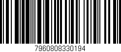 Código de barras (EAN, GTIN, SKU, ISBN): '7960808330194'
