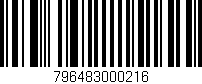 Código de barras (EAN, GTIN, SKU, ISBN): '796483000216'