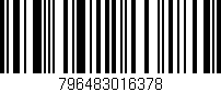 Código de barras (EAN, GTIN, SKU, ISBN): '796483016378'