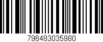 Código de barras (EAN, GTIN, SKU, ISBN): '796483035980'