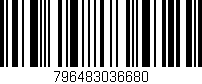 Código de barras (EAN, GTIN, SKU, ISBN): '796483036680'