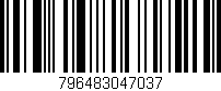 Código de barras (EAN, GTIN, SKU, ISBN): '796483047037'