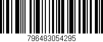 Código de barras (EAN, GTIN, SKU, ISBN): '796483054295'