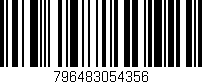 Código de barras (EAN, GTIN, SKU, ISBN): '796483054356'