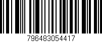 Código de barras (EAN, GTIN, SKU, ISBN): '796483054417'
