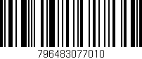 Código de barras (EAN, GTIN, SKU, ISBN): '796483077010'
