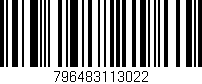 Código de barras (EAN, GTIN, SKU, ISBN): '796483113022'