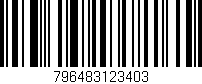 Código de barras (EAN, GTIN, SKU, ISBN): '796483123403'