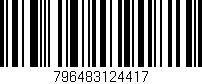 Código de barras (EAN, GTIN, SKU, ISBN): '796483124417'