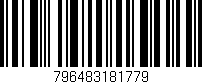 Código de barras (EAN, GTIN, SKU, ISBN): '796483181779'