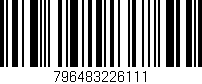 Código de barras (EAN, GTIN, SKU, ISBN): '796483226111'