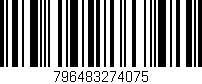 Código de barras (EAN, GTIN, SKU, ISBN): '796483274075'
