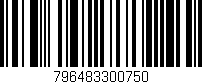 Código de barras (EAN, GTIN, SKU, ISBN): '796483300750'
