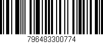 Código de barras (EAN, GTIN, SKU, ISBN): '796483300774'