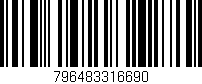 Código de barras (EAN, GTIN, SKU, ISBN): '796483316690'