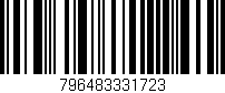 Código de barras (EAN, GTIN, SKU, ISBN): '796483331723'