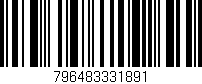 Código de barras (EAN, GTIN, SKU, ISBN): '796483331891'