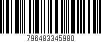 Código de barras (EAN, GTIN, SKU, ISBN): '796483345980'